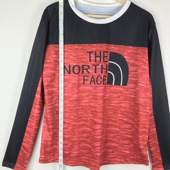 The North Face Burnt Orange & Black Long Sleeve Logo Top Size 3XL - Picture 7 of 10